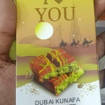Besto I Love You Dubai Kunafa Chocolate Pistachio 100gm