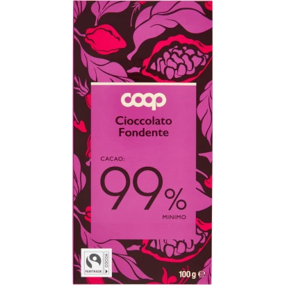 Coop Cioccolato Fondente 99% Dark Chocolate Bar 100g