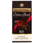 Millennium Extra Brut 80% Dark Chocolate Bar 100g