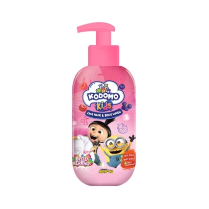 Kodomo Kids Minions 2 in 1 Bello Berries Kids Hair & Body Wash 300ml