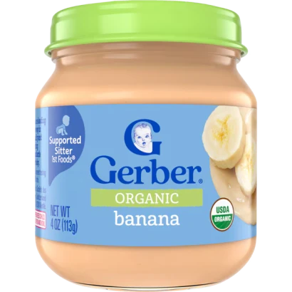 Gerber Organic Banana Custard 113gm