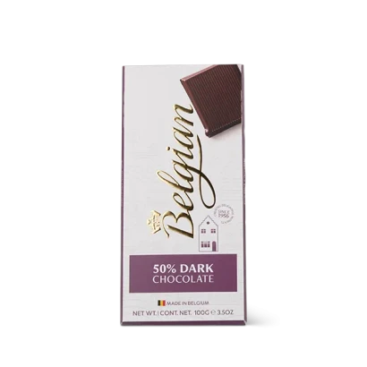 Belgian 50% Dark Chocolate Bar 70gm