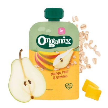 Organix Mango, Pear & Granola Puree (From 6+mnths) 100gm