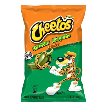 Cheetos Cheddar Jalapeno Crunchy Chipa 215gm