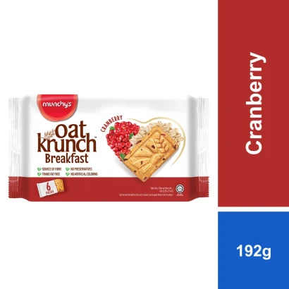 Munchy's Oat Krunch Breakfast Biscuit Cranberry 192gm