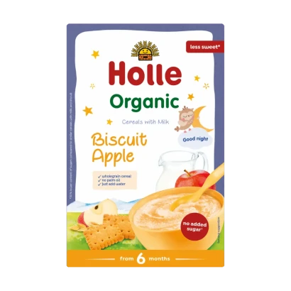 Holle Organic Cereal With Milk Biscuit Apple (From 6 Months) 250g