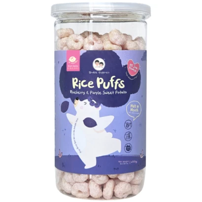 Double Happiness Rice Puffs Blueberry & Purple Sweet Potato 50gm