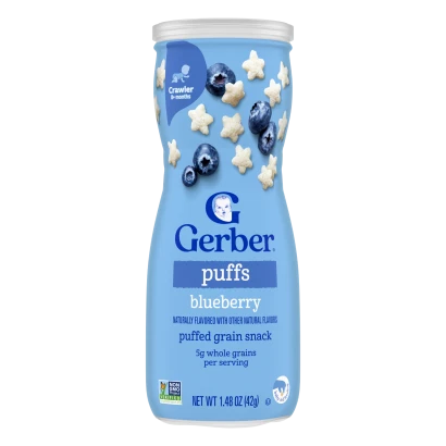 Gerber Blueberry Puffs (8+ Months) 42gm