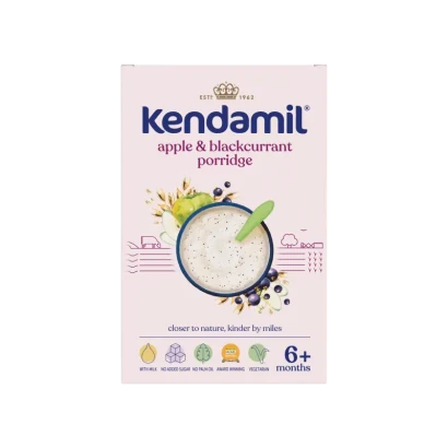 Kendamil Apple & Blackcurrant Porridge (From 6+mnths) 150gm