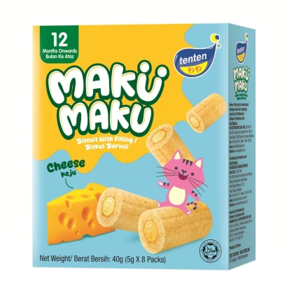 TenTen Maku Maku Cheese Biscuits (From 12mnths) 40gm