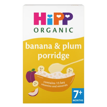 Hipp Organic Banana & Plum Porridge (From 7+mnths) 200gm