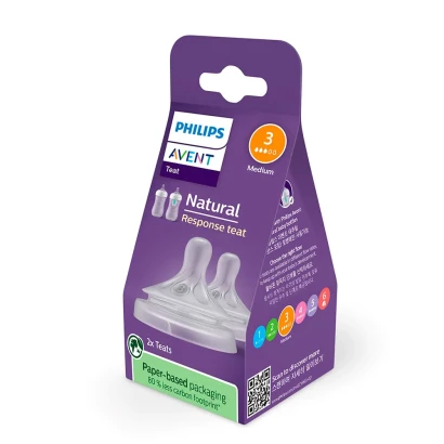 Philips Avent Natural Response Teats Medium 3m+ Number-3