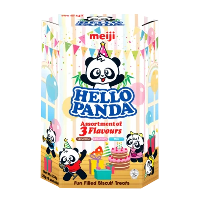 Meiji Hello Panda Assortment of 3 Flavours 260g