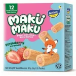 TenTen Maku Maku Strawberry Biscuits (From 12mnths) 40gm