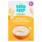 Tesco Fred & Flo Organic Multigrain Banana Porridge (From 6+mnths) 120gm