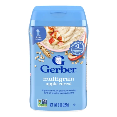 Gerber Multigrain Apple Cereal (6+ months) 227gm