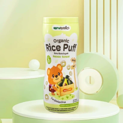 Natu Foodies Organic Rice Puffs Avocado (From 6+ Months) 42gm