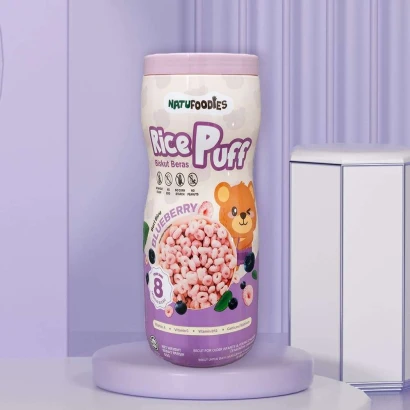 Natu Foodies Rice Puffs Blueberry (From 8 Months) 60gm